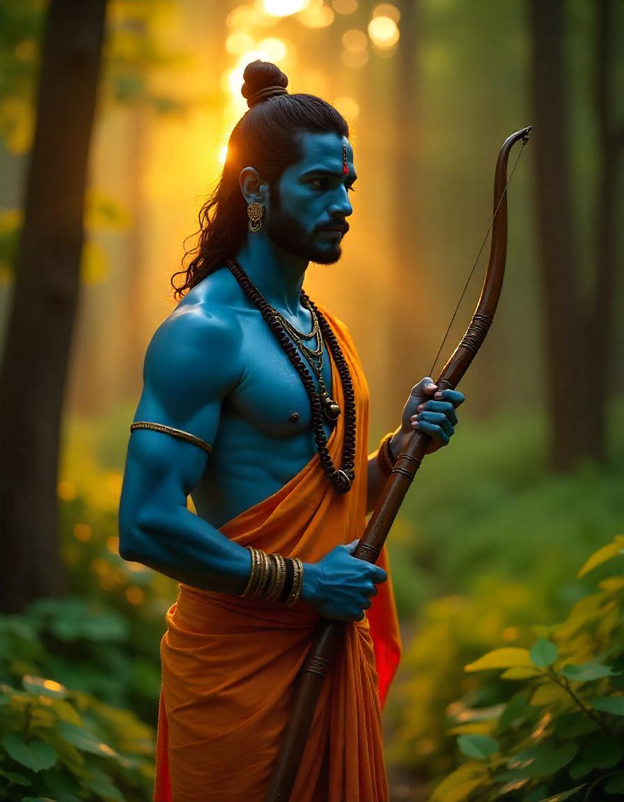 Lord Rama with devotee